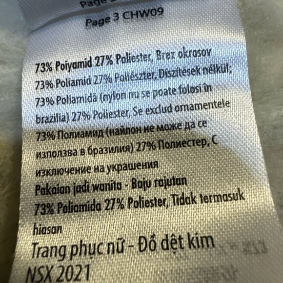 COTTON ON Women’s Cardigan Sweater Button Down Ribbed Fuzzy Size S/P Ivory Cream - Picture 4 of 15